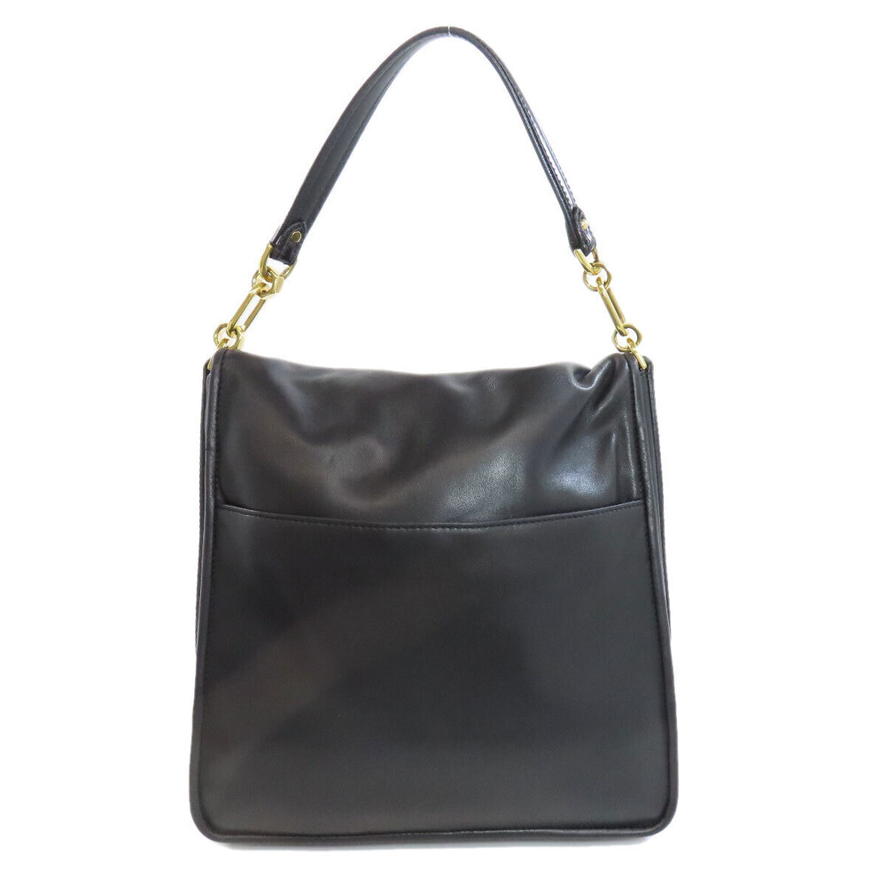 Loewe Anagram Lambskin Shoulder Bag Leather 2way Black